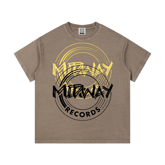 Midway Logo Vintage Wash Cotton T-Shirt